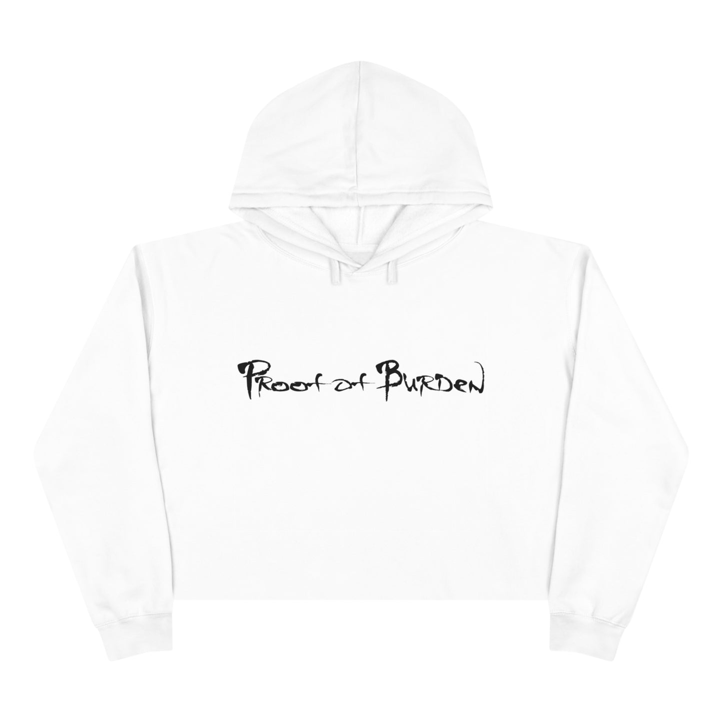 Proof Of Burden Women Crop Hoodie