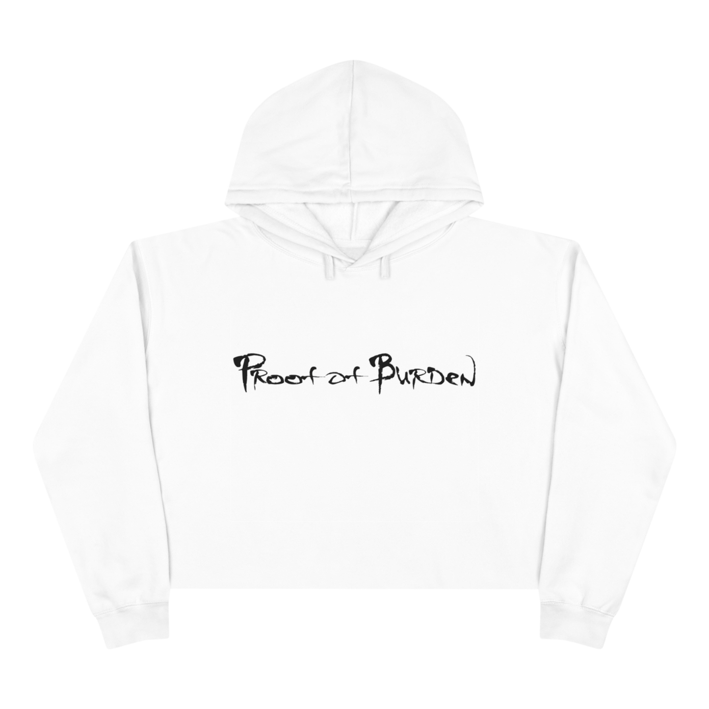 Proof Of Burden Women Crop Hoodie